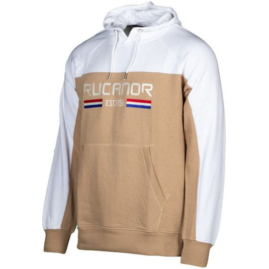 Rucanor Trevor sweater hoodie heren wit beige maat M