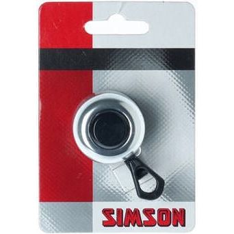 Simson bicycle bell Compact silver on card