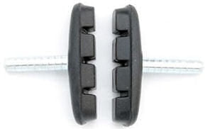 brake pads cantilever 55 x 12 mm black 2 pieces
