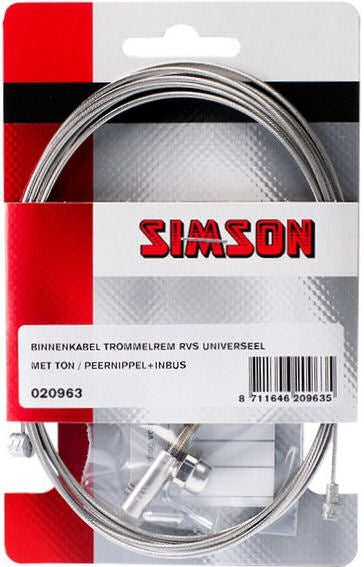 Simson drum brake inner cable stainless steel