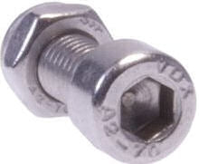 Allen screws M5 x 12 mm silver 5 pieces
