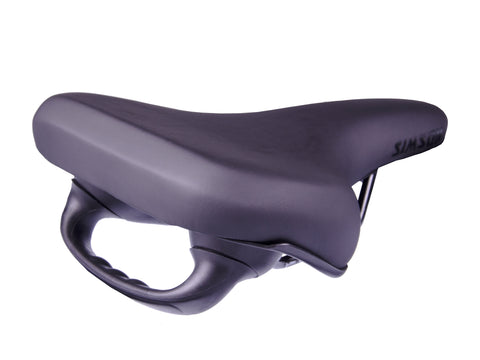 saddle e-bike with handle unisex 248 x 205 mm black