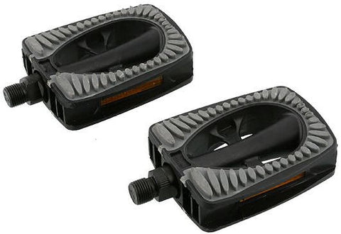 pedal set Metropool Comfort 9/16 inch grey/black