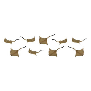 Safari Roggen speeldierenset junior 2 cm bruin 192 stuks