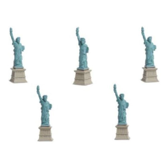 Safari Vrijheidsbeeld speelset 2,5 cm PVC blauw grijs 192 stuks