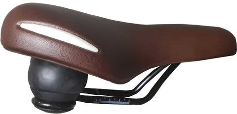 Selle Comfort saddle Ride. Brown with white bumpers, without strap (hang packaging)
