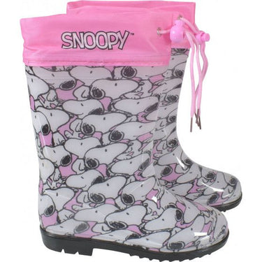 Peanuts Regenlaarzen Snoopy meisjes PVC roze wit maat 24-25