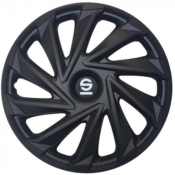 Sparco Wieldoppen Varese 14 inch zwart set van 4