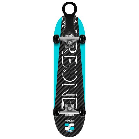 Load image into Gallery viewer, Skids control Skids Control skateboard carbone zwart blauw wit
