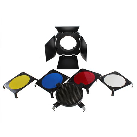 Load image into Gallery viewer, StudioKing Kleppenset SK-BD95 voor 9,5 cm Studioflitsers

