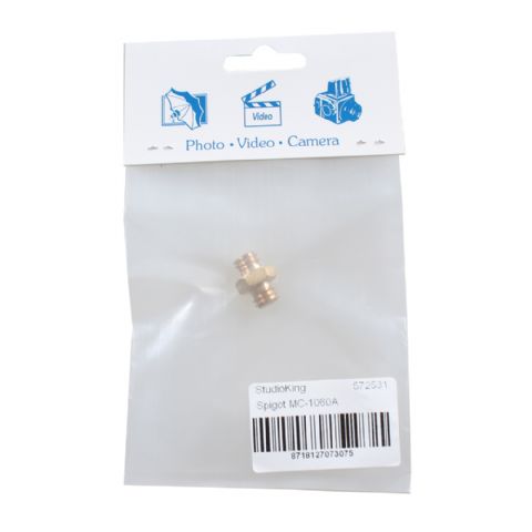 Load image into Gallery viewer, Studioking spigot verloopnippel mc-1060a 3 8 male 3 8 male
