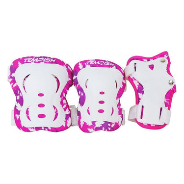 Tempish Beschermset FID meisjes wit roze maat M