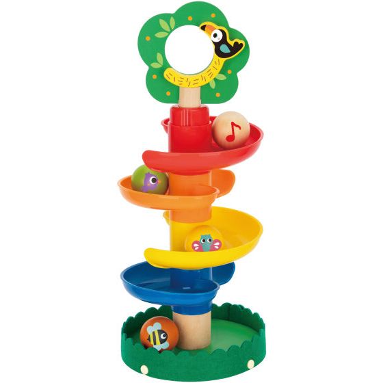 Load image into Gallery viewer, Tooky toy Educatieve Houten Spiraaltoren 18 maanden 10-delig
