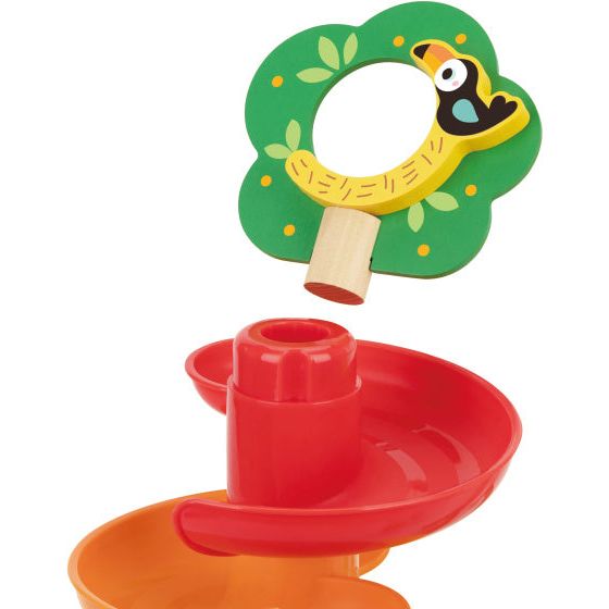 Load image into Gallery viewer, Tooky toy Educatieve Houten Spiraaltoren 18 maanden 10-delig
