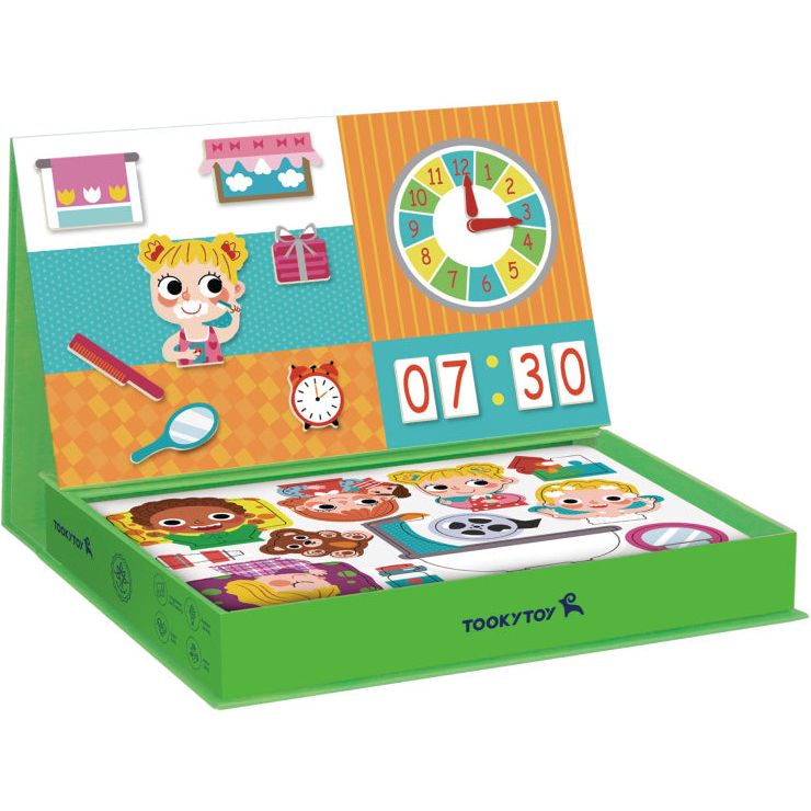 Load image into Gallery viewer, Tooky toy A Wonderful Day Educatief Houten Magneetbord 108-delig
