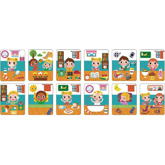 Tooky toy A Wonderful Day Educatief Houten Magneetbord 108-delig