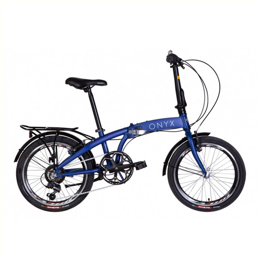 Shimano 20 vouwfiets, 7 speed shimano versnellingen. blauw. aluminium frame. velgrem voor en achter