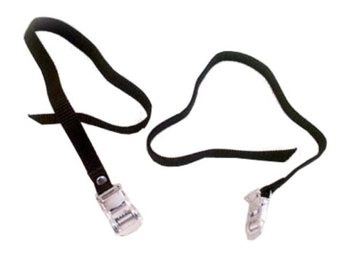 VWP Set toeclip straps black nylon bicycle carrier strap per 2 pcs