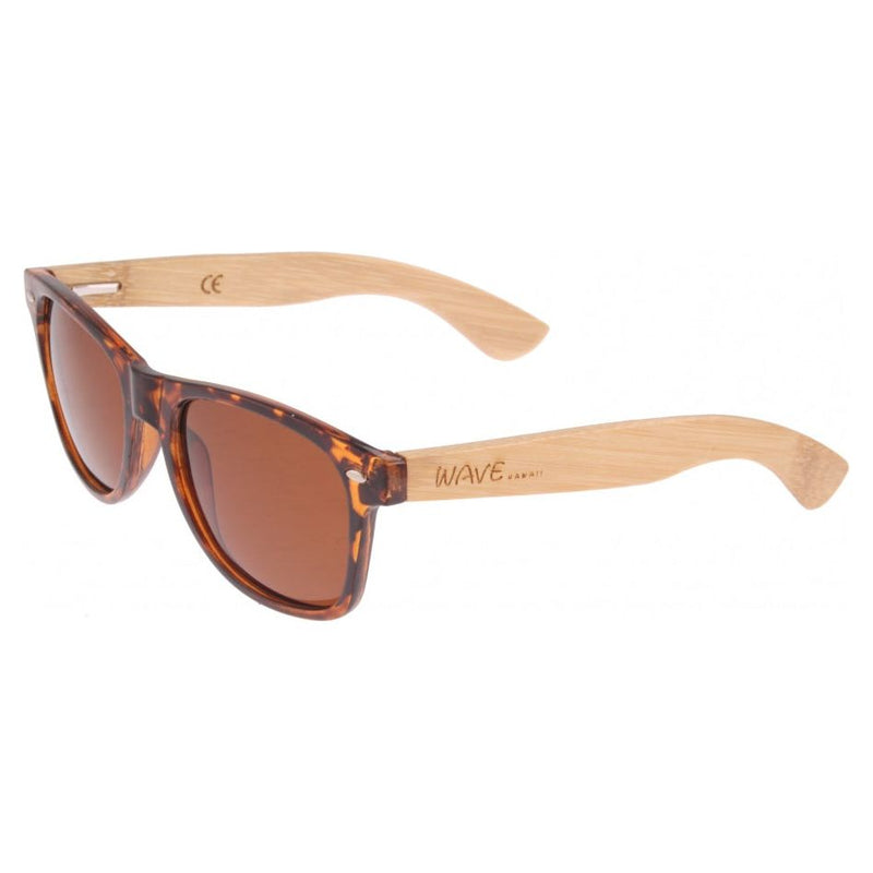 Load image into Gallery viewer, Wave hawaii Zonnebril bamboo Taka unisex blank bruin
