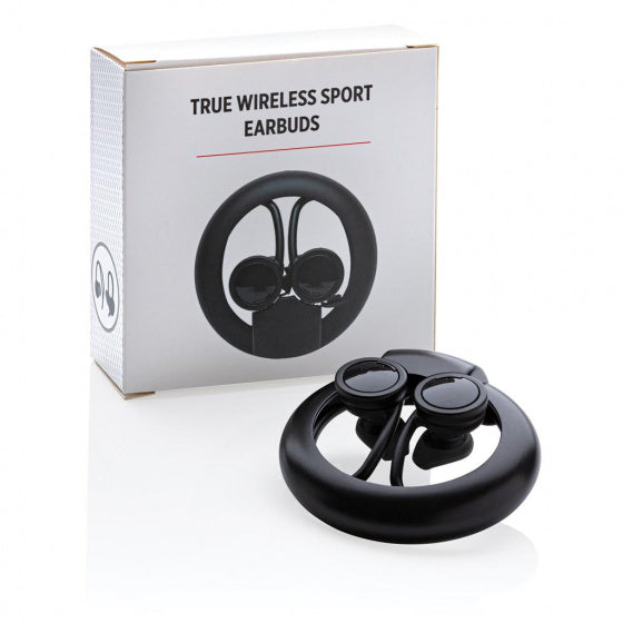Load image into Gallery viewer, Xd collection Oortelefoon True bluetooth 8,3 cm zwart 3-delig
