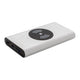 Xd collection Powerbank draadloos 10.000 mAh 12,5 cm alu zilver