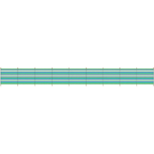 Yello Windscherm 10 palen 120 x 610 cm groen blauw