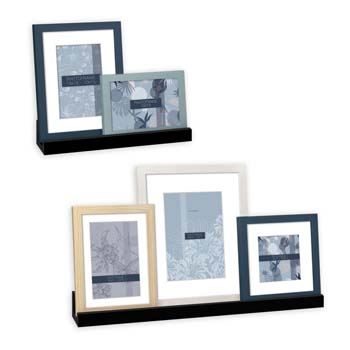 Zep fotolijst set eg958 maratea 5 stuks met 2 wandplanken